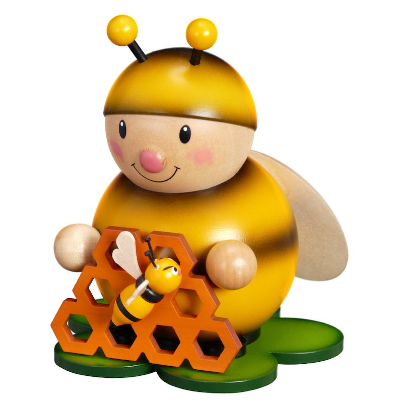 Hummel mit Honigwabe, groß